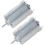 Fielect 2 Pcs DC Motor 24V 10000RPM 0.2A Micro Motor Mini Motor Electric Motor Round Shaft for RC Boat DIY Airplane Toys Model DIY Hobby