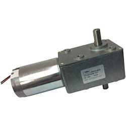 BEMONOC Reversible Electric High Torque DC 24v Double Right Angle Out Shaft Geared Reducer Motor Extremly Low RPM 6rpm with Metal Gearbox