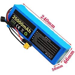 48V 25000mAh E-Bike Lithium Ion Battery, for 200W-1000W Motors, Rechargeable Replacement Battery Pack, with Fuse + BMS + Charger