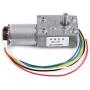 Gear Reduction Motor, DC 12V High Torque Worm Geared Motor Reduction Motor with Encoder Srong Self Locking, Motor Worm Gear Box, with Stable and Reliable Performance(40RPM)