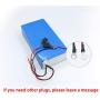 Jieoto 60V 18AH/ 20AH Electric Bicycles Lithium Battery Waterproof PVC Battery Pack with Charger, Fit for Scooter Electric Motorcycles Patrol Cars Electric ATVs Mopeds