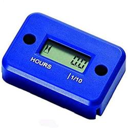 Nine-Rong Digital LCD Inductive Hour Meter Hourmeter Waterproof for Marine Boat SnowBlower Inverter Generator Motorcycle ATV Lawn Mower and Small Gas Engine(Black)