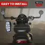 Astro 400 4 Gang LED Push Button Switch Box Panel – Motorcycle Handlebar Mount - Emergency Car Light Controller With 4 Backlit Control Buttons - Universal Switch Box, SUV, ATV, Bike, Motorcycle, Truck