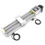 Electric Linear Stage Actuator Travel Length 300mm Ballscrew 1605 Double Optical Axis Linear Rail Guide Slide Stage C7 with Nema23 Motor for DIY CNC Router Controller