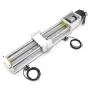 Electric Linear Stage Actuator Travel Length 300mm Ballscrew 1605 Double Optical Axis Linear Rail Guide Slide Stage C7 with Nema23 Motor for DIY CNC Router Controller