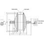 24V 36V 48V 250W Electric Bicycle Brushless Motor YOUE Hub Motor for Electric Bike Front Wheel Motor Can with Brake Disc Rotor