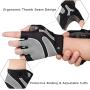 Cycling Gloves Bicycle Gloves Padded Breathable Half Finger Gloves Road Mountain Bike Riding Gloves for Men and Women Motorcycle Outdoor Gloves