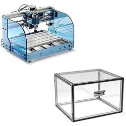 Genmitsu CNC 3018-PROVer Mach3 Router Machine with Mach3 Control + KABA Acrylic CNC Enclosure