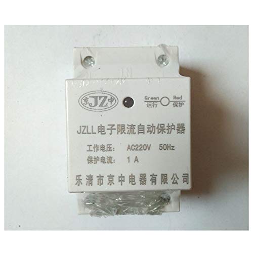 35mm DIN Rail 2 Poles Electronic Current Limiting Automatic Protector Motor Protection Controller Overload Protector 1A 220V AC