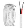 Kimbluth 12 Gauge Duplex Marine Wire Tinned Copper Boat Cable, 10ft 12 AWG Standard USA OFC Oxygen Free Copper Wire for Automotive Boat Speakers Solar Outdoors