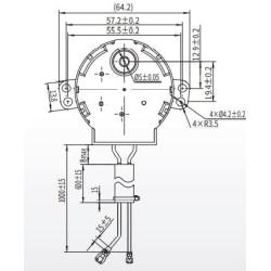 Synchronous motor 220 VAC 4 Poles Free (50SM21-16B)