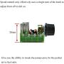 Hahiyo 50-220V Low Voltage DC Motor Speed Controller Smooth Linear Adjustment Knob Compact Units Reduce Heat Module Dimmer Switch Regulator 2 Pieces for Mini Fan Electric Pumps LED Light