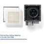 Panasonic FV-1115VQ1 WhisperCeiling DC Ventilation Fan, 110-130-150 CFM,With SmartFlow and Pick-A-Flow Airflow Technology and Flex-Z Fast Installation Bracket,Quiet Energy Star Certified Energy-Saving