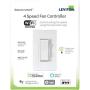 Leviton DW4SF-1BW Decora Smart Wi-Fi Fan Speed Controller, White