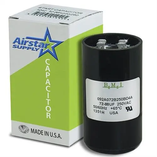 USA Made Replacement for 11044 - Mars OEM Replacement Motor Start Capacitor 220-250 Volt 72-88 MFD