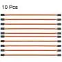 uxcell 10Pcs 23CM 3-Pin Male to Male Lead Servo Extension Cable Cord Connectors, 22AWG 60-Cores Wire for RC Futaba JR Servo