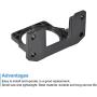 MECCANIXITY Motor Bracket Motor Mounting Holder 55x110x79mm Black for 70KTYZ Motor with Screws