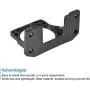 MECCANIXITY Motor Bracket Motor Mounting Holder 55x110x79mm Black for 70KTYZ Motor with Screws