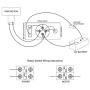 Tarp Switch Kit, Briidea 63 Amp Tarp Motor Rotary Switch Kit with Indicator & Circuit Breaker, 12VDC