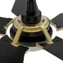 5 Blades Outdoor Smart Ceiling Fan - with Dimmable Light Kit and 10-speed DC Motor, Works with Remote Control/Alexa/Google Home/Siri, Timer, Schedule (Gold/Black)