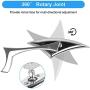 Nifeida Universal 8mm 10mm Motorcycle Rearview Mirror Chrome Spear Blade for Honda Suzuki Kawasaki Yamaha Cruiser Chopper Sportbike Street Bike Moped Off Road, 1Pair (Silver)