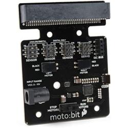 SparkFun Moto:bit - Micro:bit Compatible Carrier Board (Qwiic) Fully Functioning Robotics Platform Beginner-Friendly Controller Operate Basic Chassis Hookup Sensors Servos & Other Circuits