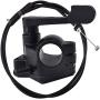 LAXEEM 7/8 22mm Metal Thumb Throttle Cable Accelerator Handle Assembly For Chinese 50cc 70cc 90cc 110cc 125cc 250cc ATV Quad Go Kart