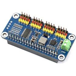 Servo Driver HAT for Raspberry Pi/Jetson Nano 16-Channel 2-bit I2C Interface PCA9685 Driver Supports Servo Such as SG90, MG90S, MG996R, etc