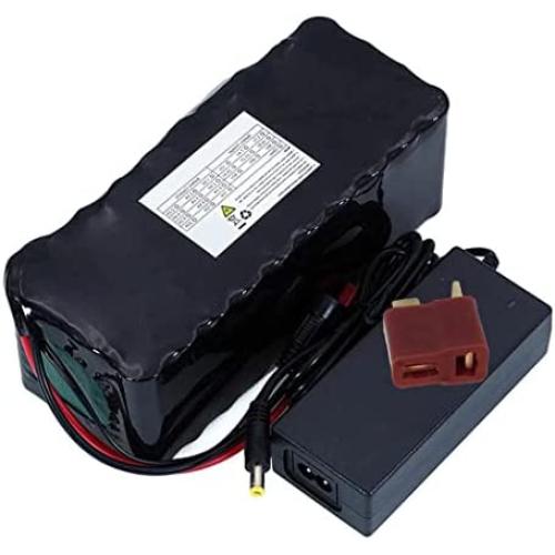 Jieoto 36V 12Ah 10S 4P Ebike Lithium Battery Rechargeable Lithium-ION Battery Pack Fits for 200W 250W 350W 500W Electric Bicycles Motor with 20A BMS and 42V 2A Charger
