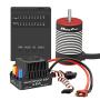 Hobby Fans Waterproof 80A Brushless ESC with 3660 3800KV Brushless Motor 5mm Shaft Programming Card for 1/10 RC Car Crawler
