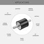uxcell M10 Rubber Mounts, 2pcs Male/Male Shock Absorber, for Motor Generator Compressor Garage Reverse Pump Impact Air Generator Bobbins, D40mmxH40mm