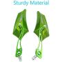 ESUPPORT Green Universal Motorcycle Motorbike Bike 8mm 10mm Rear View Side Mirror Scooter ATV