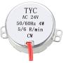 uxcell Turntable Synchronous Synchron Motor 50-60Hz 24 VAC CW 4W (5-6RPM)