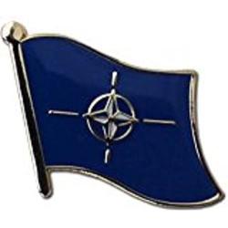 NATO North Atlantic Treaty Organization Flag Bike Motorcycle Hat Cap Lapel Pin Best Material Premium Vivid Color and UV Fade Resistant