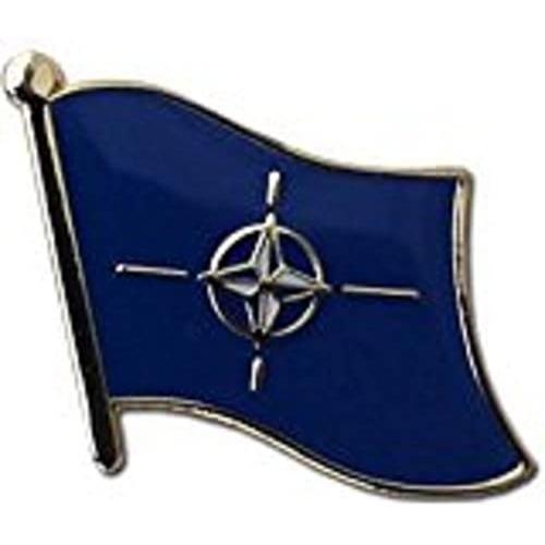 NATO North Atlantic Treaty Organization Flag Bike Motorcycle Hat Cap Lapel Pin Best Material Premium Vivid Color and UV Fade Resistant