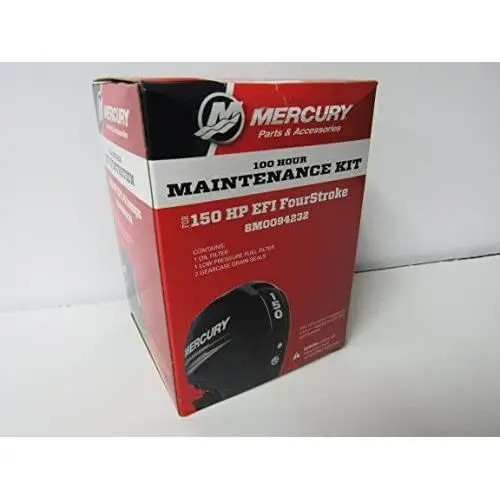 OEM Mercury 100 Hour Maintenance Kit for 150HP EFI FourStroke Outboard 8M0094232 OEM Mercury 100 Hour Maintenance Kit for 150HP EFI FourStroke Outboard 8M0094232