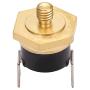 Fielect KSD301 Thermostat Temperature Control Switch,Adjust Snap Disc Temperature Switch 100°C Copper M5 Normally Closed 1 Pcs