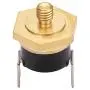 Fielect KSD301 Thermostat Temperature Control Switch,Adjust Snap Disc Temperature Switch 100°C Copper M5 Normally Closed 1 Pcs