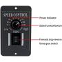 Tuimiyisou Motor Speed Controller DC PWM Brush Generator Control Adjustable 10-60V 6A with Reversible Switch Industrial Automation-Motor Speed Controller