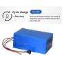 Jieoto E-Bike Battery Pack 48V Lithium-ion Battery for Electric Tricycles Moped Scooters Electric Mobility Scooter Suitable for 200W 350W 500W 750W 1000W Motor with Charger