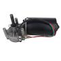 Fielect DC 24V 150RPM Reversible Worm Geared Motor High Torque Electric Gear Motor Turbine Worm Gear Box Reduction Motor, Left Threaded Shaft 10mm GW70105