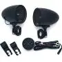 Kuryakyn 2713 MTX Road Thunder Weather Resistant Motorcycle Speakers: 100 Watt Handlebar Mounted Audio Speaker Pods with Bluetooth Audio Controller, Satin Black