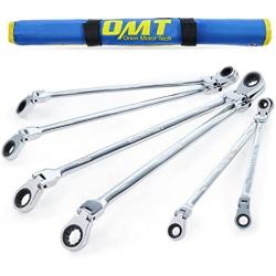 ORION MOTOR TECH Ratcheting Wrench Tool Set, Dual Head Metric Wrench Set with Long Handles Flex Head 12pt 72 Gear Ratchets, 8mm 9mm 10mm 11mm 12mm 13mm 14mm 15mm 16mm 17mm 18mm 19mm Ratchet Wrench Set