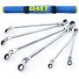 ORION MOTOR TECH Ratcheting Wrench Tool Set, Dual Head Metric Wrench Set with Long Handles Flex Head 12pt 72 Gear Ratchets, 8mm 9mm 10mm 11mm 12mm 13mm 14mm 15mm 16mm 17mm 18mm 19mm Ratchet Wrench Set