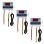 Aobao 3pcs XH-W3001 12V 10A 120W Digital LED Temperature Controller Module Digital Thermostat Switch with Waterproof Sensor Probe Programmable Heating Cooling Electronic Thermostat -50? to 110?