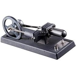 Teerwere Stirling Engine Motor Hot Air Stirling Engine Model Heat Generator Physical Model Toy Collection Home Office Collectible Gift (Color : Silver, Size : One Size)