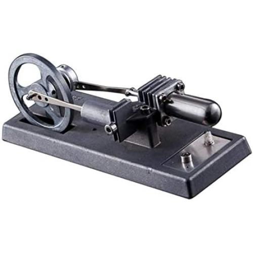Teerwere Stirling Engine Motor Hot Air Stirling Engine Model Heat Generator Physical Model Toy Collection Home Office Collectible Gift (Color : Silver, Size : One Size)