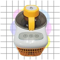 Ice Cream Maker Machine Self-Freezing System 1.5 Pint 90W Energy-saving Motor See-through Lid K45559CO2000 (Renewed) (Orange)