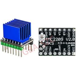 GBA-SZC MKS TMC2209 V2.0 Stepper Motor Driver 2.5A UART Ultra Silent for MKS SGen L V1.0/Gen L V2.0 /Robin E3D/SKR 1.3/1.4 Support Sensorless-Homing Function (5 PCS)