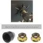 1 Set E-Bike Hub Motor Nuts Bike Safety Washers Electric Bicycle Wheel Lock Nuts Motor Axle Bolt Screw for 750W-1500W Motors with 14mm Shaft
